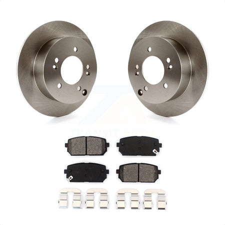 Rear Disc Brake Rotors And Semi-Metallic Pads Kit For 2007-2012 Kia Rondo K8S-101890 by Transit Auto