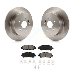 Rear Disc Brake Rotors And Semi-Metallic Pads Kit For 2008-2013 Toyota Highlander K8S-101898