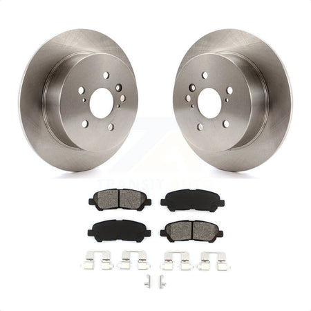 Rear Disc Brake Rotors And Semi-Metallic Pads Kit For 2008-2013 Toyota Highlander K8S-101898 by Transit Auto