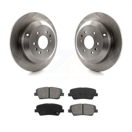 Rear Disc Brake Rotors And Semi-Metallic Pads Kit For 2009-2011 Kia Borrego K8S-101918 by Transit Auto