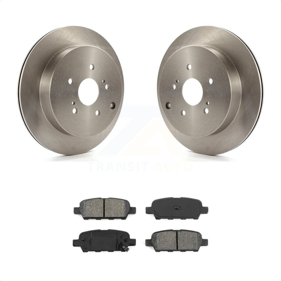 Rear Disc Brake Rotors And Semi-Metallic Pads Kit For 2009-2013 Suzuki Grand Vitara K8S-101920 by Transit Auto