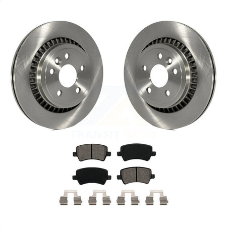 Rear Disc Brake Rotors And Semi-Metallic Pads Kit For 2010-2017 Volvo XC60 K8S-101926 by Transit Auto