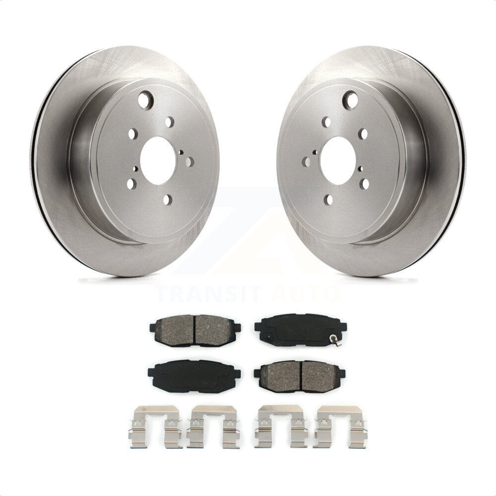 Rear Disc Brake Rotors And Semi-Metallic Pads Kit For Subaru Outback Legacy Scion FR-S BRZ Toyota 86 K8S-101930 by Transit Auto