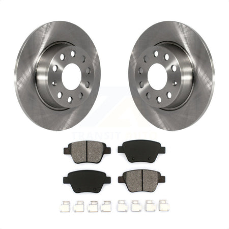 Rear Disc Brake Rotors And Semi-Metallic Pads Kit For Volkswagen Jetta Passat Beetle Golf GTI Eos Audi A3 Quattro K8S-101933 by Transit Auto