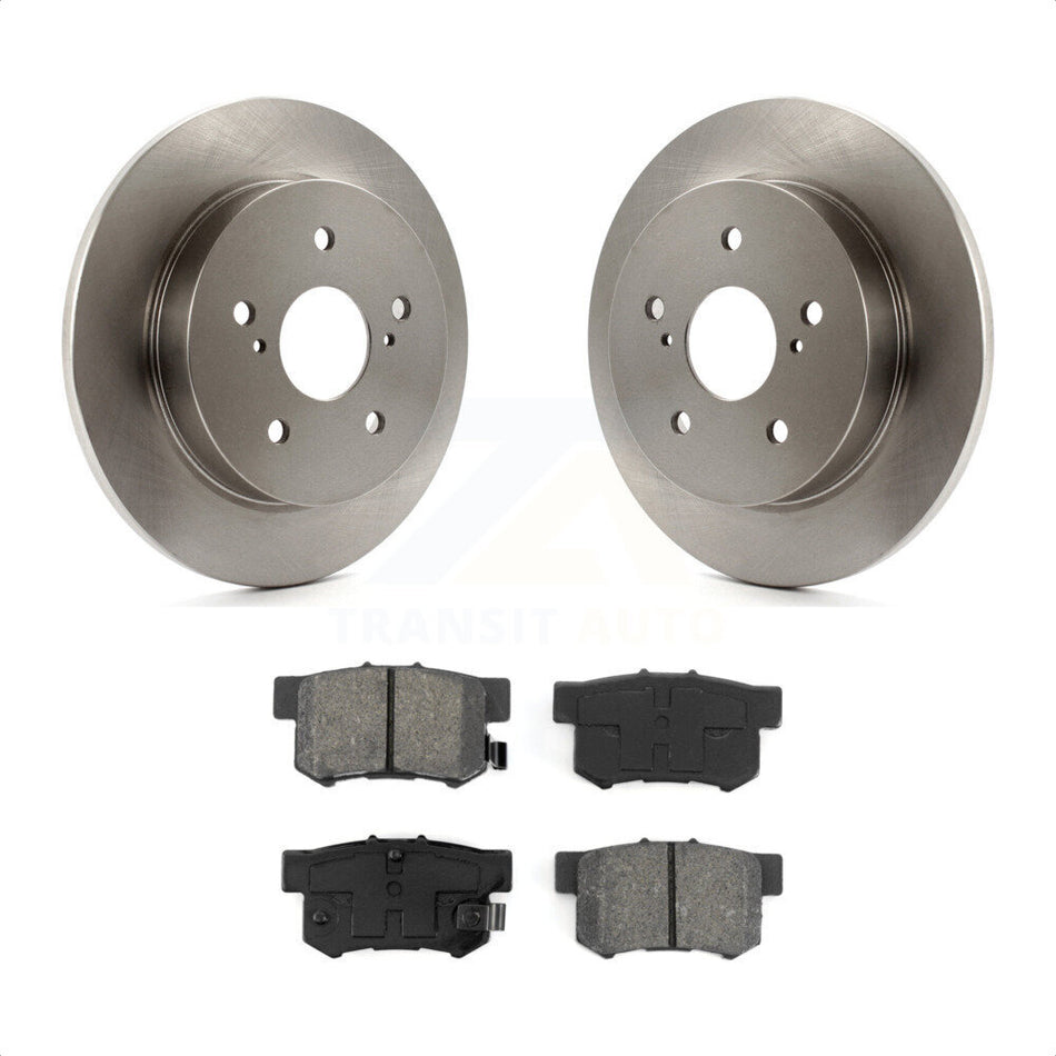 Rear Disc Brake Rotors And Semi-Metallic Pads Kit For 2010-2013 Suzuki Kizashi K8S-101935 by Transit Auto