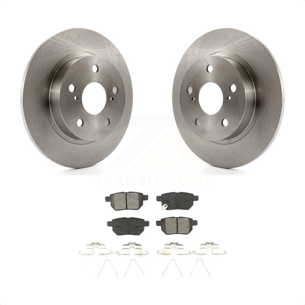 Rear Disc Brake Rotors And Semi-Metallic Pads Kit For 2011-2016 Scion tC K8S-101936 by Transit Auto