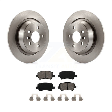 Rear Disc Brake Rotors And Semi-Metallic Pads Kit For 2012-2015 Land Rover Range Evoque K8S-101949 by Transit Auto