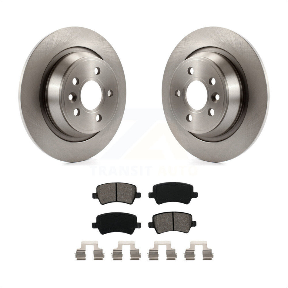 Rear Disc Brake Rotors And Semi-Metallic Pads Kit For 2012-2015 Land Rover Range Evoque K8S-101949 by Transit Auto