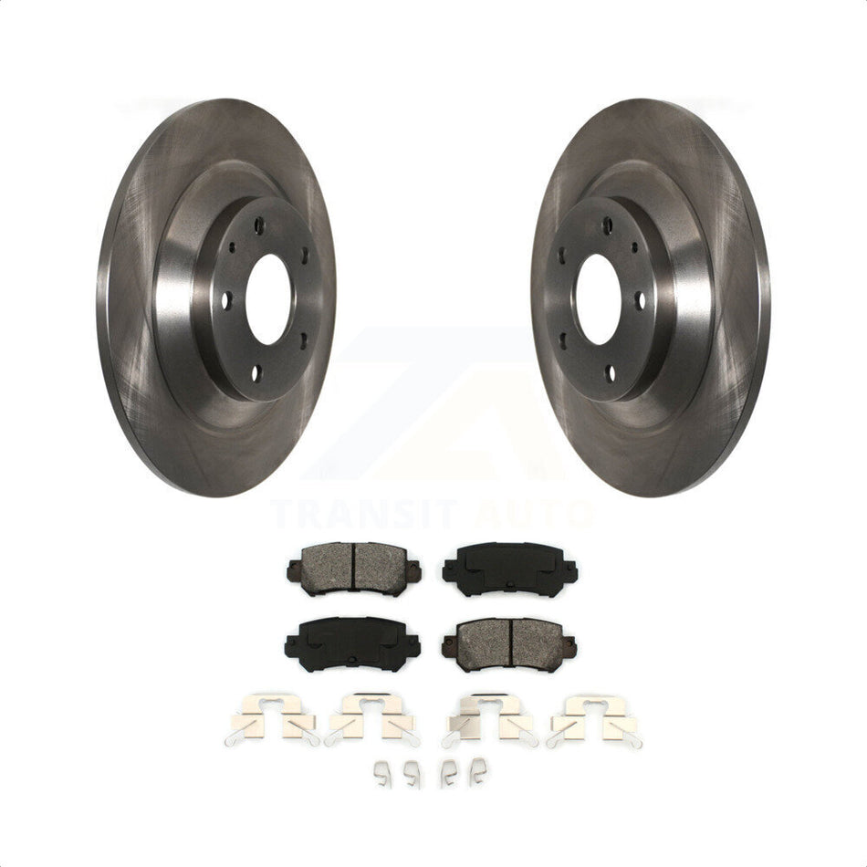 Rear Disc Brake Rotors And Semi-Metallic Pads Kit For Mazda CX-5 K8S-101959 by Transit Auto