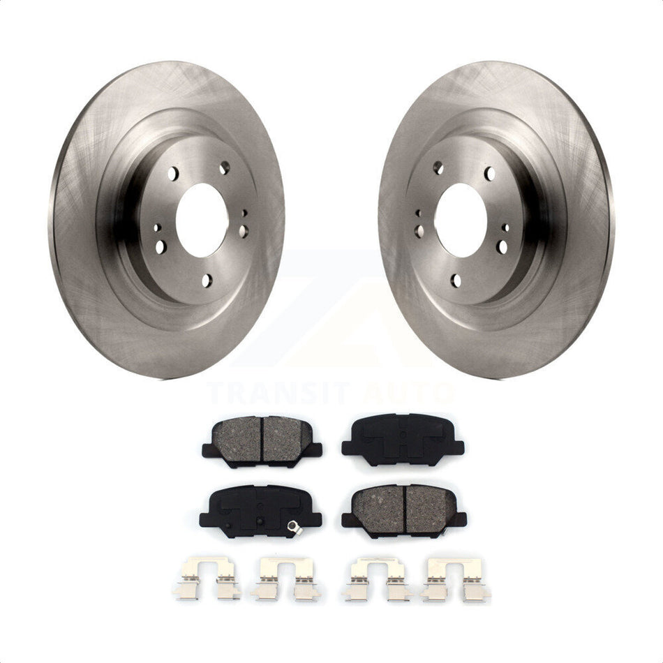 Rear Disc Brake Rotors And Semi-Metallic Pads Kit For Mitsubishi Outlander Sport PHEV RVR K8S-101963 by Transit Auto