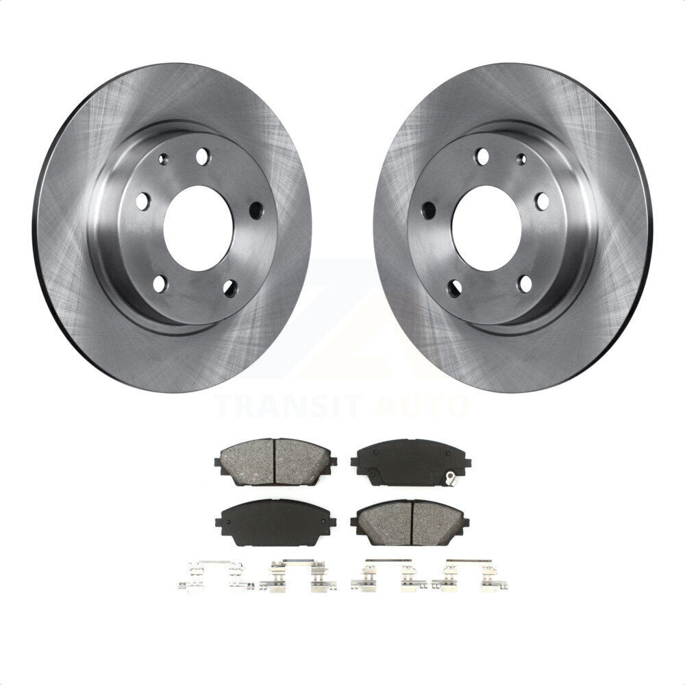 Rear Disc Brake Rotors And Semi-Metallic Pads Kit For Mazda 3 Sport K8S-101969 by Transit Auto