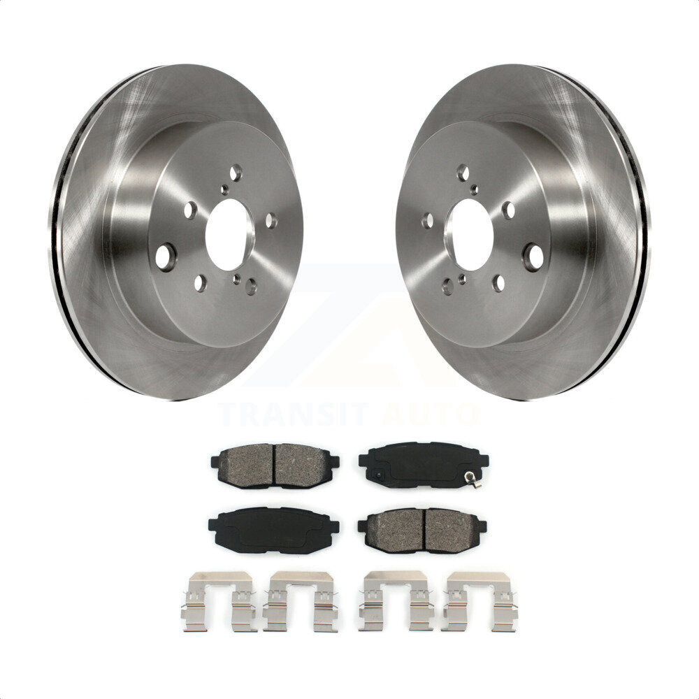 Rear Disc Brake Rotors And Semi-Metallic Pads Kit For 2014-2018 Subaru Forester 2.0L K8S-101970 by Transit Auto