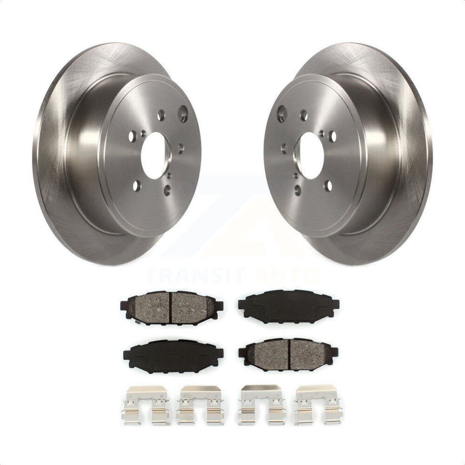 Rear Disc Brake Rotors And Semi-Metallic Pads Kit For Subaru WRX K8S-102259 by Transit Auto