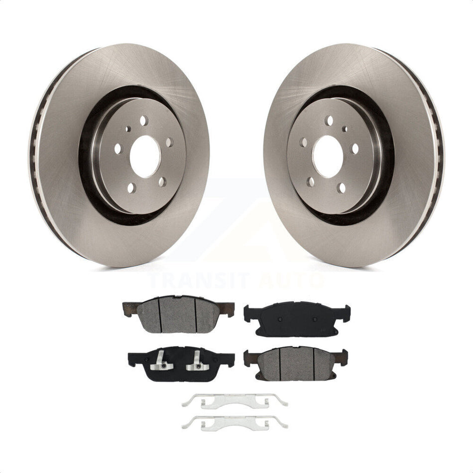 Front Disc Brake Rotors And Semi-Metallic Pads Kit For Ford Edge Lincoln MKX Nautilus K8S-102577 by Transit Auto