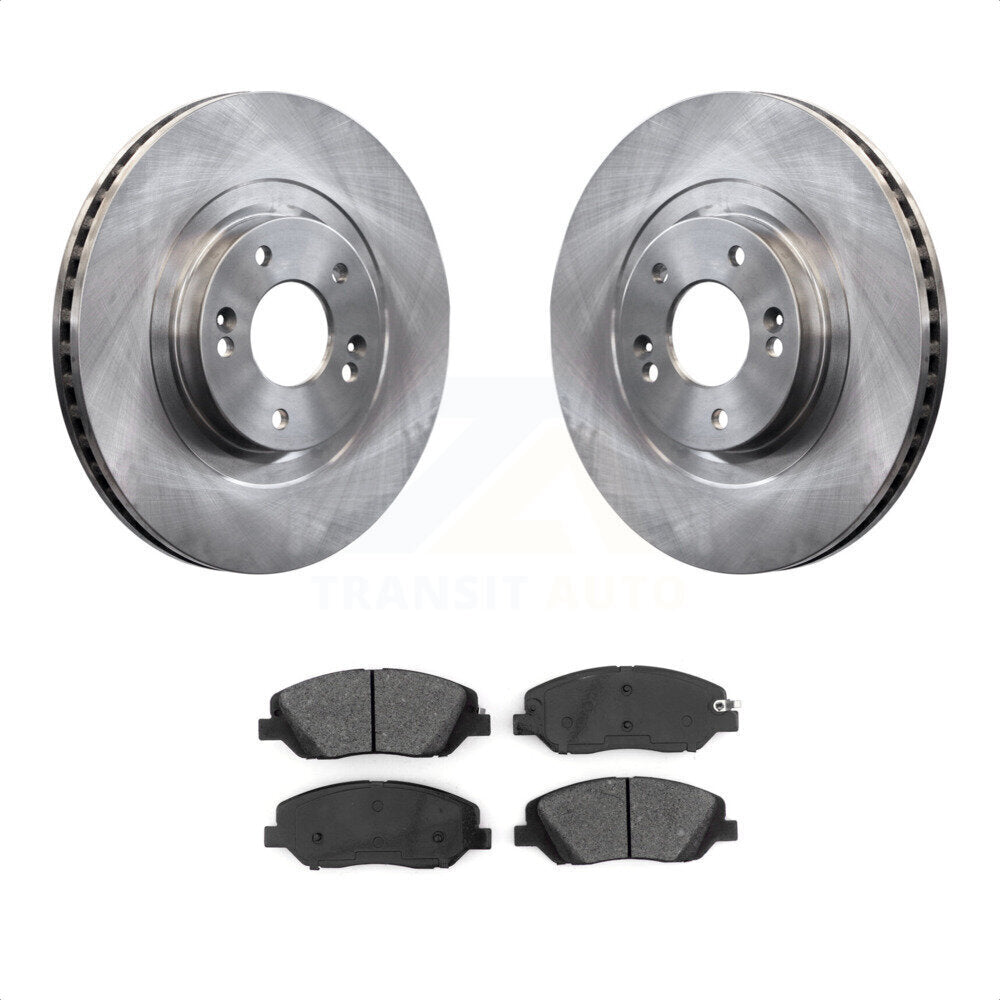 Front Disc Brake Rotors And Semi-Metallic Pads Kit For Hyundai Santa Fe XL K8S-102582 by Transit Auto