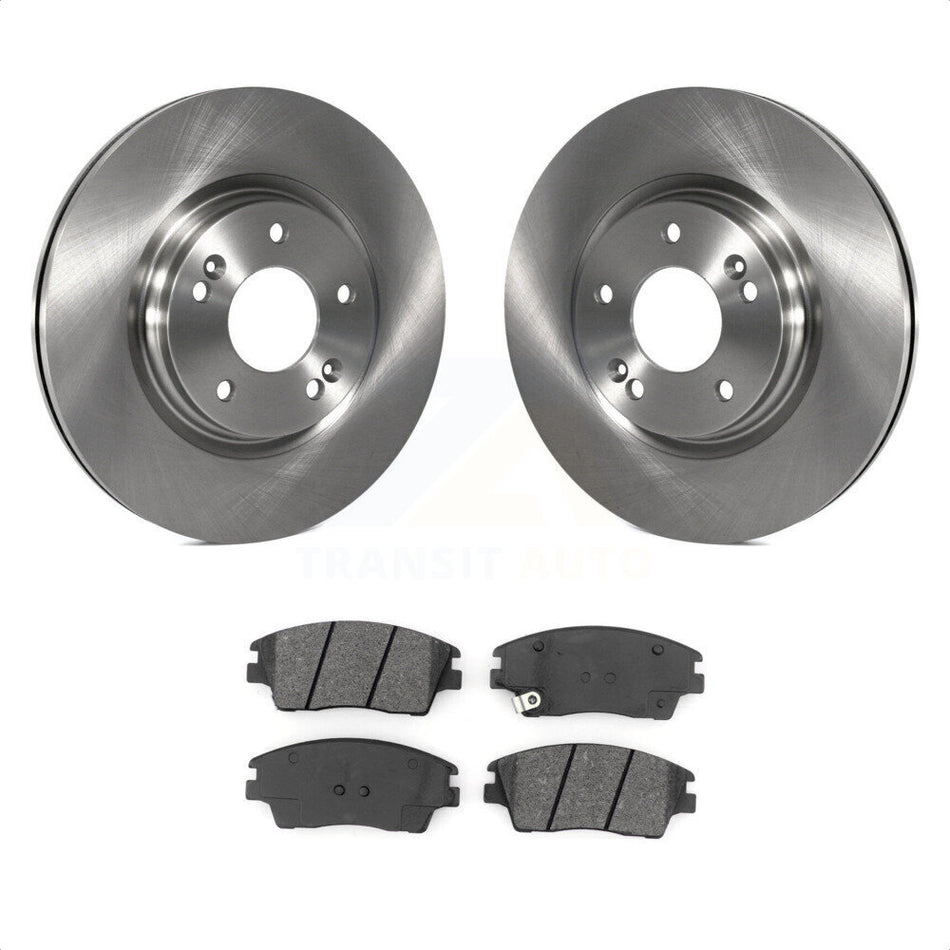 Front Disc Brake Rotors And Semi-Metallic Pads Kit For Hyundai Elantra Tucson Kia Sportage K8S-102583 by Transit Auto