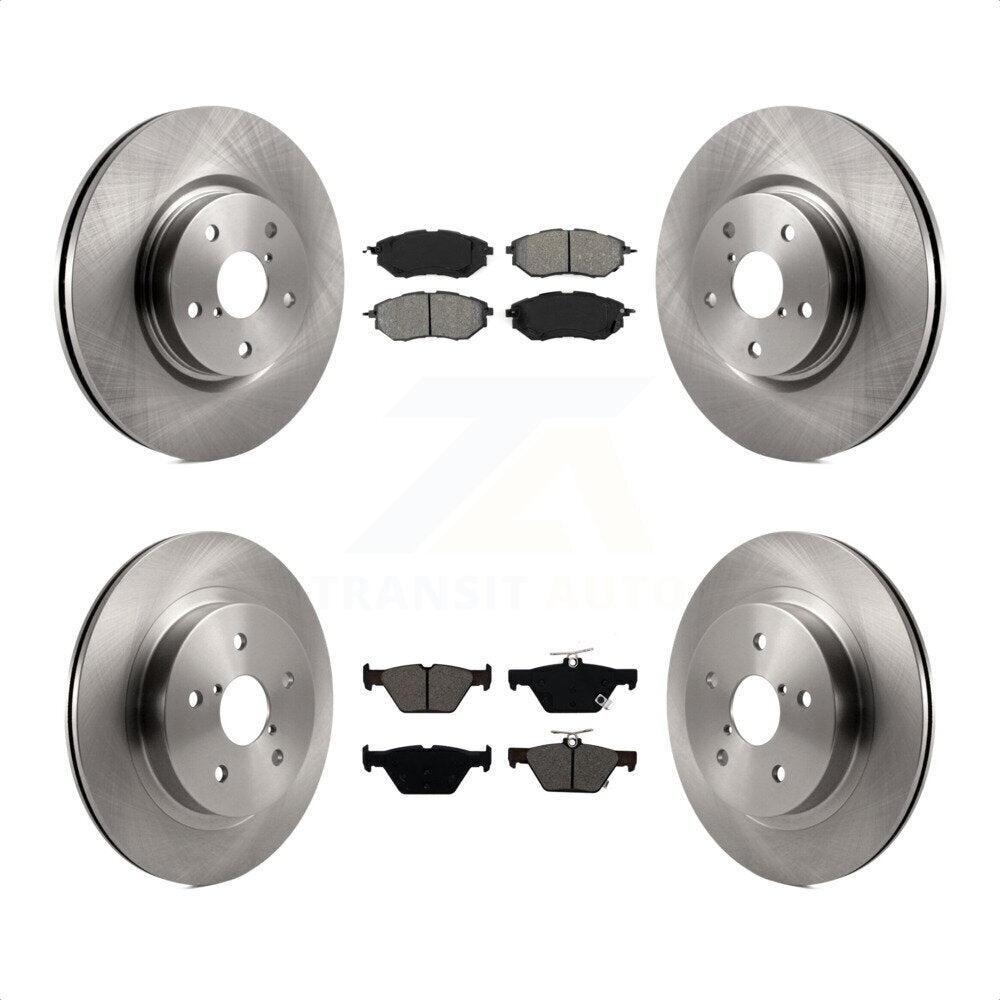 Front Rear Disc Brake Rotors And Semi-Metallic Pads Kit For Subaru Outback Legacy WRX K8S-102683 by Transit Auto