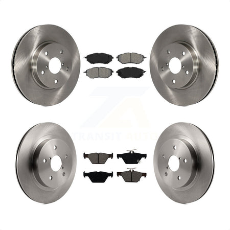 Front Rear Disc Brake Rotors And Semi-Metallic Pads Kit For 2015 Subaru Legacy 2.5L K8S-102708 by Transit Auto