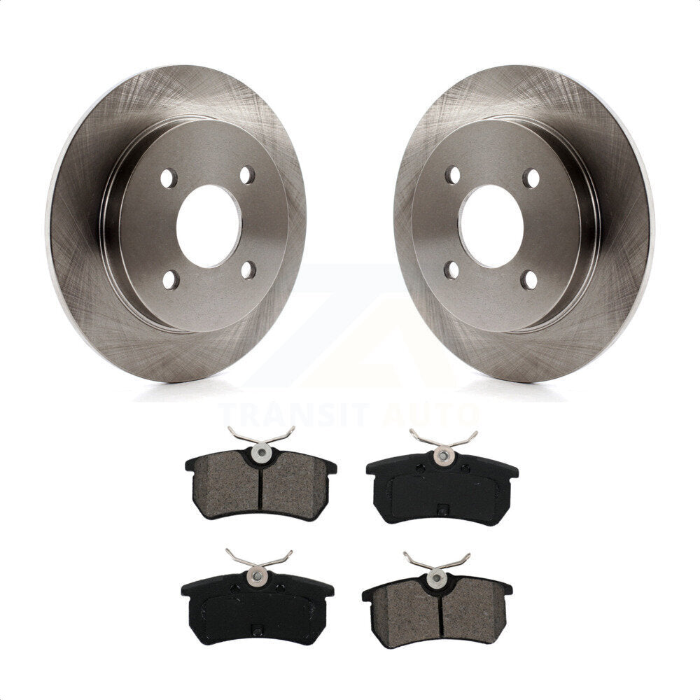 Rear Disc Brake Rotors And Semi-Metallic Pads Kit For Ford Focus Fiesta K8S-102716 by Transit Auto