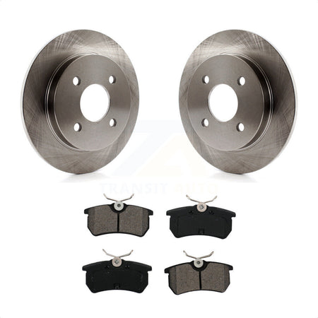 Rear Disc Brake Rotors And Semi-Metallic Pads Kit For Ford Focus Fiesta K8S-102716 by Transit Auto