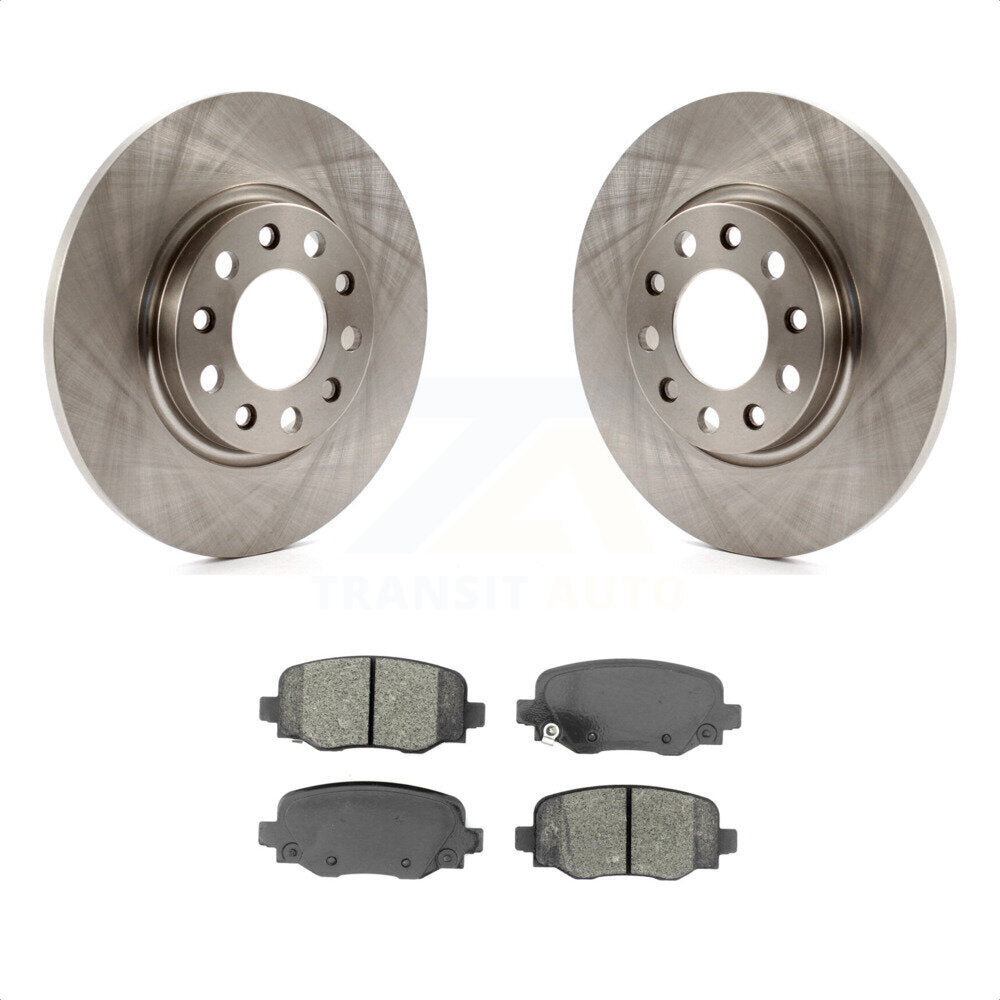 Rear Disc Brake Rotors And Semi-Metallic Pads Kit For Jeep Cherokee Chrysler 200 K8S-102717 by Transit Auto