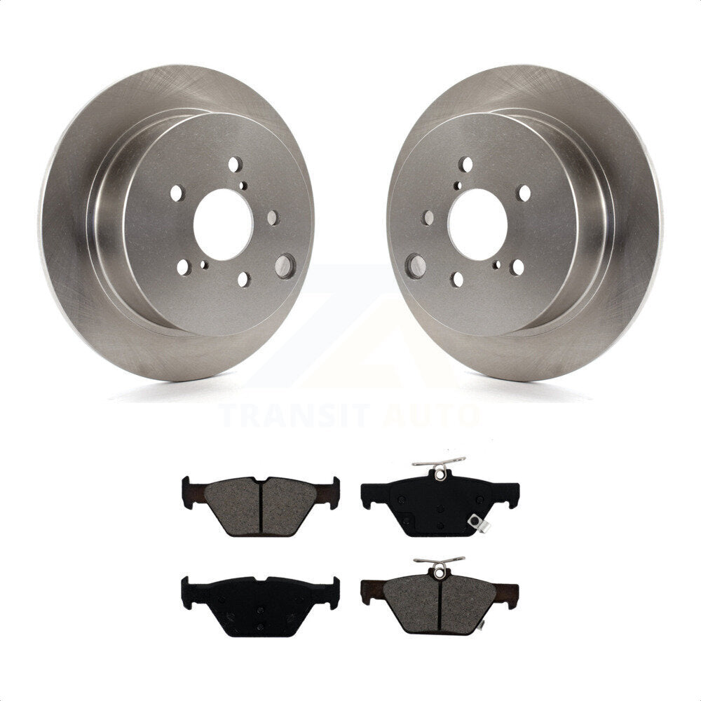 Rear Disc Brake Rotors And Semi-Metallic Pads Kit For Subaru Crosstrek K8S-102725 by Transit Auto