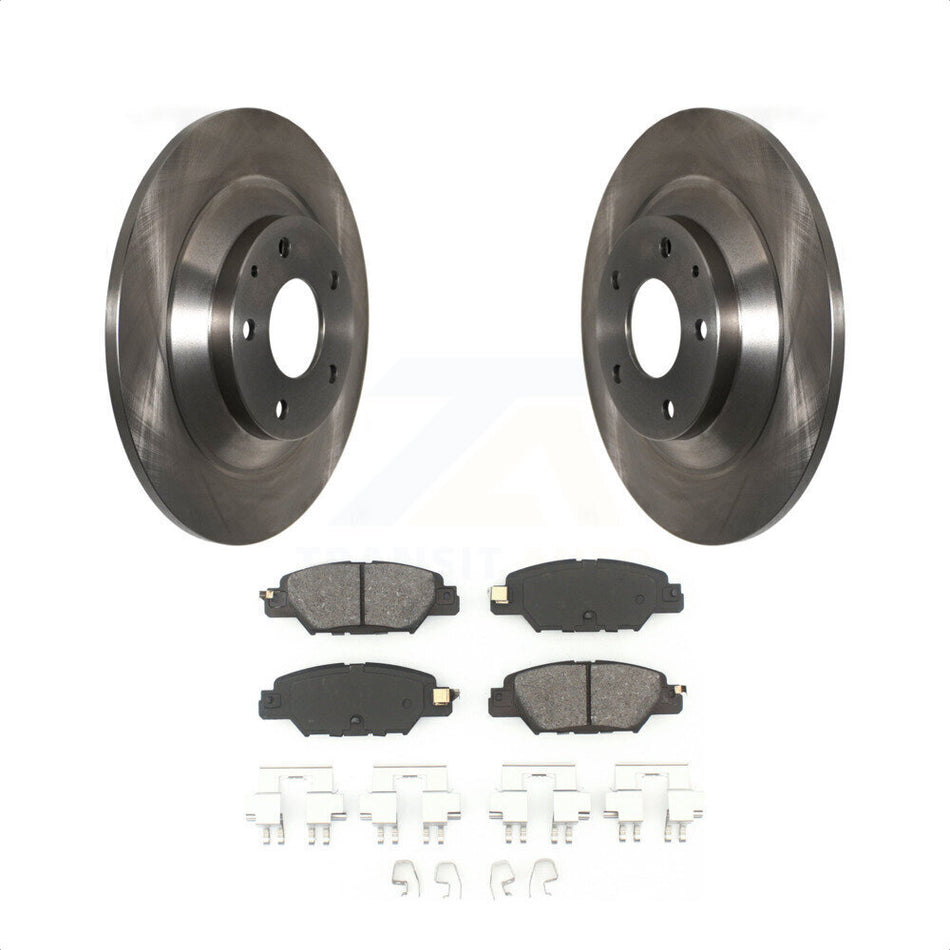 Rear Disc Brake Rotors And Semi-Metallic Pads Kit For Mazda CX-5 K8S-102727 by Transit Auto