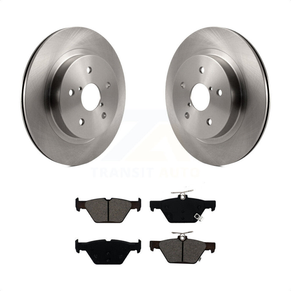 Rear Disc Brake Rotors And Semi-Metallic Pads Kit For Subaru Outback Legacy WRX K8S-102733 by Transit Auto