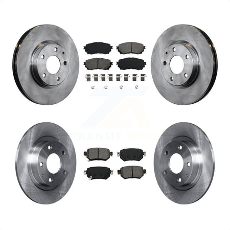 Front Rear Disc Brake Rotors And Semi-Metallic Pads Kit For 2016-2018 Mazda 6 K8S-102737 by Transit Auto