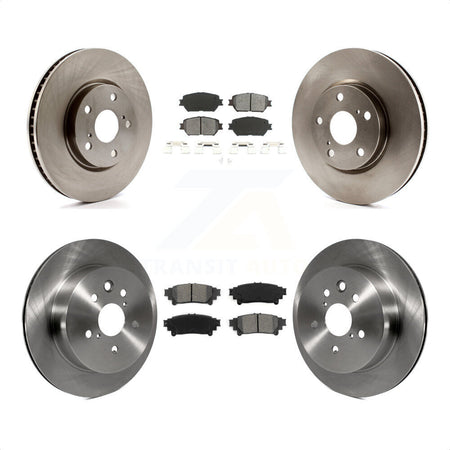 Front Rear Disc Brake Rotors And Semi-Metallic Pads Kit (6Pc) For 2014 Lexus IS250 C F Sport K8S-102743 by Transit Auto