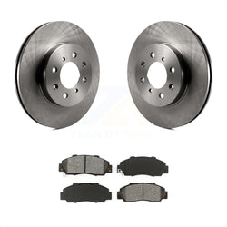 Front Disc Brake Rotors And Semi-Metallic Pads Kit For 1992-1993 Acura Integra GS-R K8S-102758