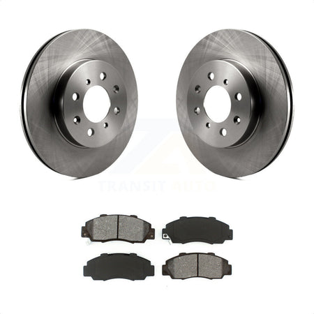 Front Disc Brake Rotors And Semi-Metallic Pads Kit For 1992-1993 Acura Integra GS-R K8S-102758 by Transit Auto