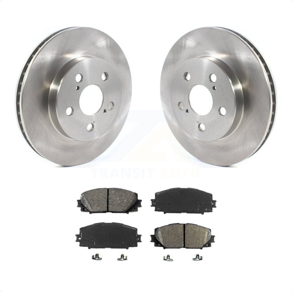 Front Disc Brake Rotors And Semi-Metallic Pads Kit For Toyota Prius Corolla Prime AWD-e K8S-102771 by Transit Auto