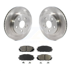 Front Disc Brake Rotors And Semi-Metallic Pads Kit For Toyota Prius Corolla Prime AWD-e K8S-102771