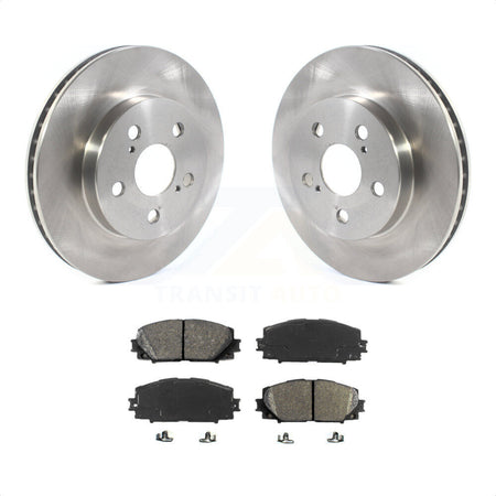 Front Disc Brake Rotors And Semi-Metallic Pads Kit For Toyota Prius Corolla Prime AWD-e K8S-102771 by Transit Auto