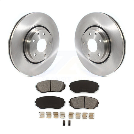 Front Disc Brake Rotors And Semi-Metallic Pads Kit For Mazda CX-5 CX-9 K8S-102775 by Transit Auto