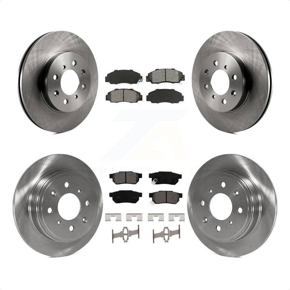 Front Rear Disc Brake Rotors And Semi-Metallic Pads Kit For 1992-1993 Acura Integra GS-R K8S-102786 by Transit Auto