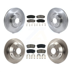 Front Rear Disc Brake Rotors And Semi-Metallic Pads Kit For 2015-2019 Kia Sedona K8S-102813
