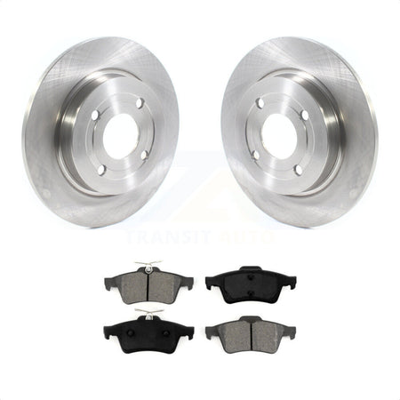 Rear Disc Brake Rotors And Semi-Metallic Pads Kit For Ford EcoSport K8S-102821 by Transit Auto