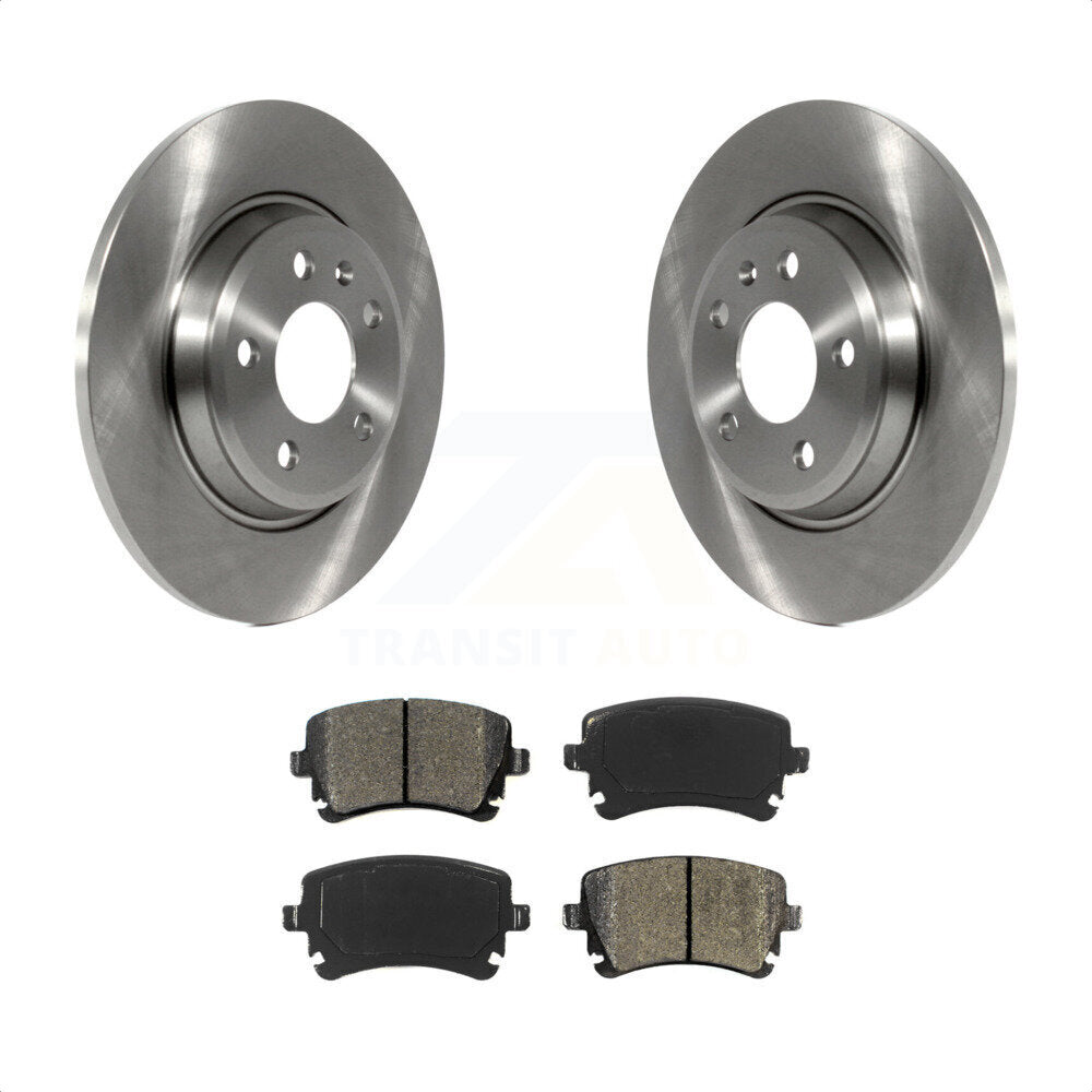 Rear Disc Brake Rotors And Semi-Metallic Pads Kit For Audi Q5 A4 allroad K8S-102823 by Transit Auto