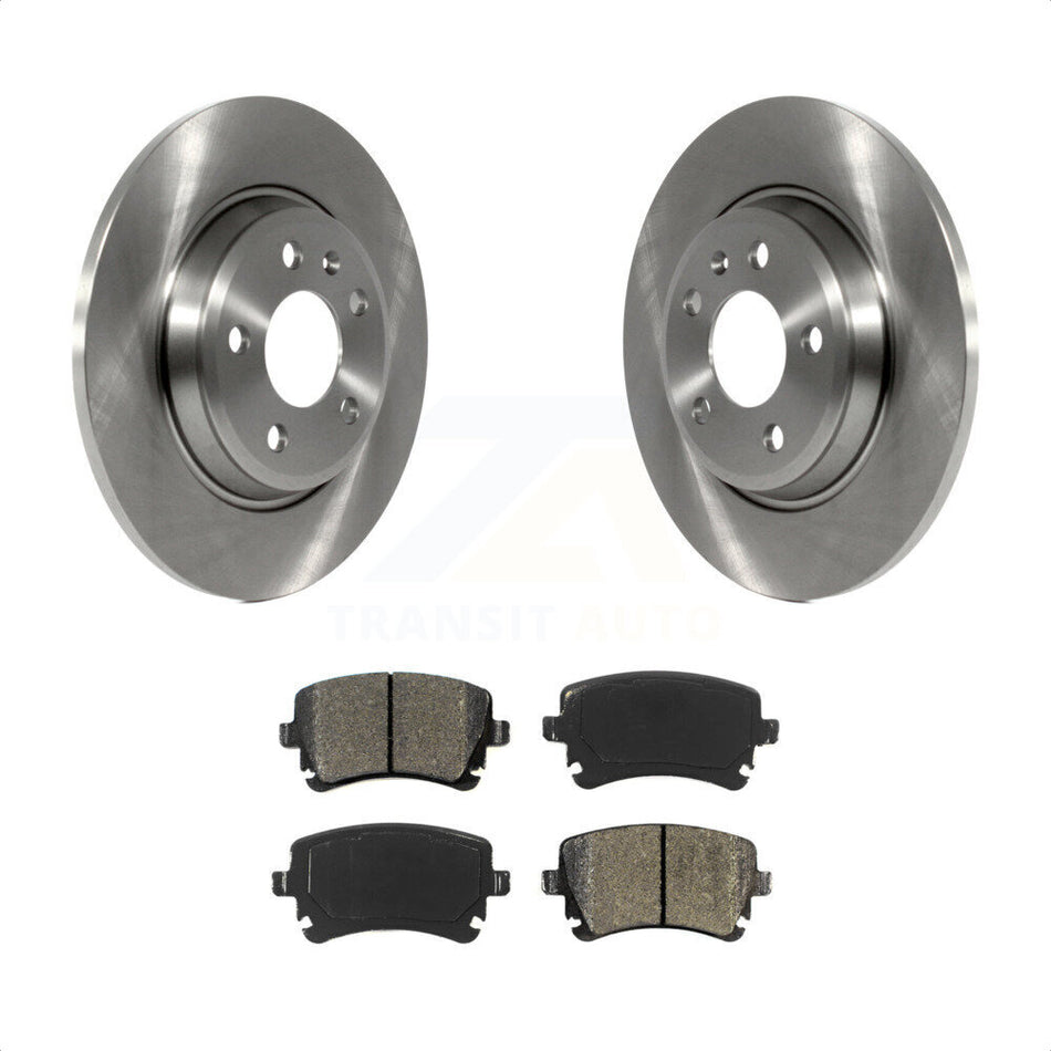 Rear Disc Brake Rotors And Semi-Metallic Pads Kit For Audi Q5 A4 allroad K8S-102823 by Transit Auto