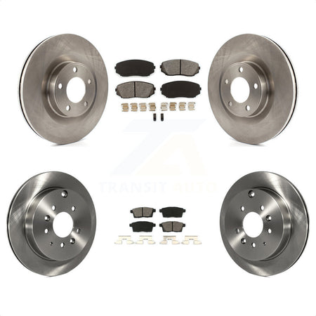 Front Rear Disc Brake Rotors And Semi-Metallic Pads Kit For Ford Edge Lincoln MKX K8S-102843 by Transit Auto