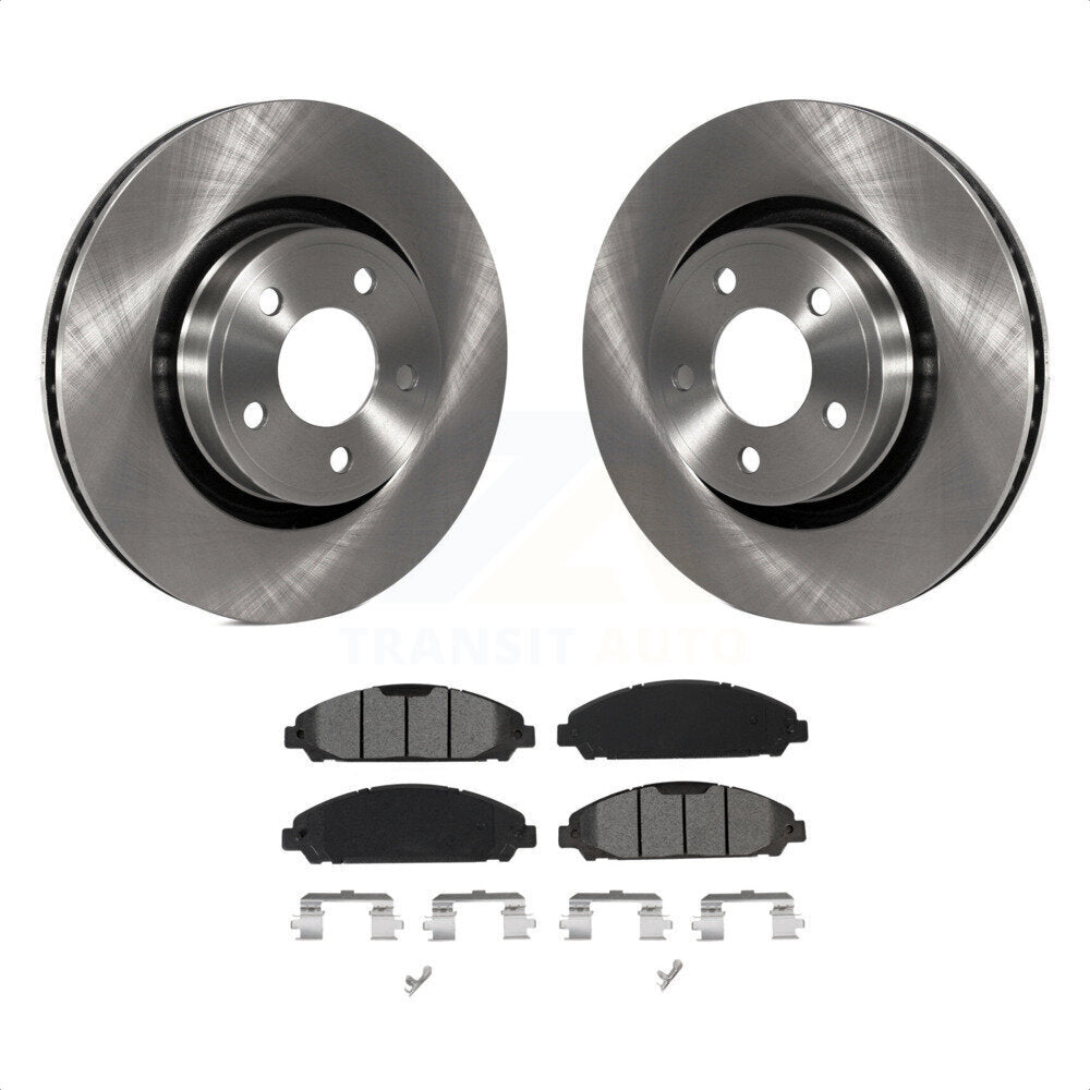 Front Disc Brake Rotors And Semi-Metallic Pads Kit For Ford Mustang K8S-102857 by Transit Auto