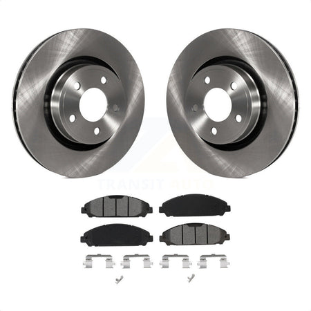 Front Disc Brake Rotors And Semi-Metallic Pads Kit For Ford Mustang K8S-102857 by Transit Auto