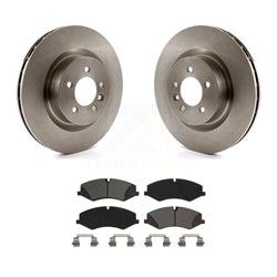 Front Disc Brake Rotors And Semi-Metallic Pads Kit For Land Rover Range Sport LR4 Discovery K8S-102871