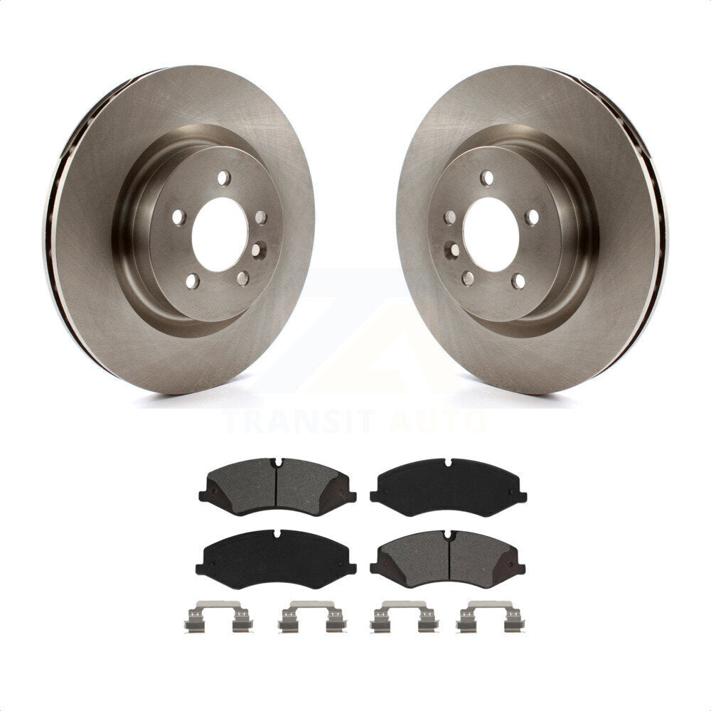 Front Disc Brake Rotors And Semi-Metallic Pads Kit For Land Rover Range Sport LR4 Discovery K8S-102871 by Transit Auto