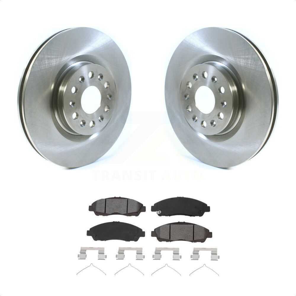 Front Disc Brake Rotors And Semi-Metallic Pads Kit For Cadillac XT5 Buick Enclave XT6 K8S-102889 by Transit Auto