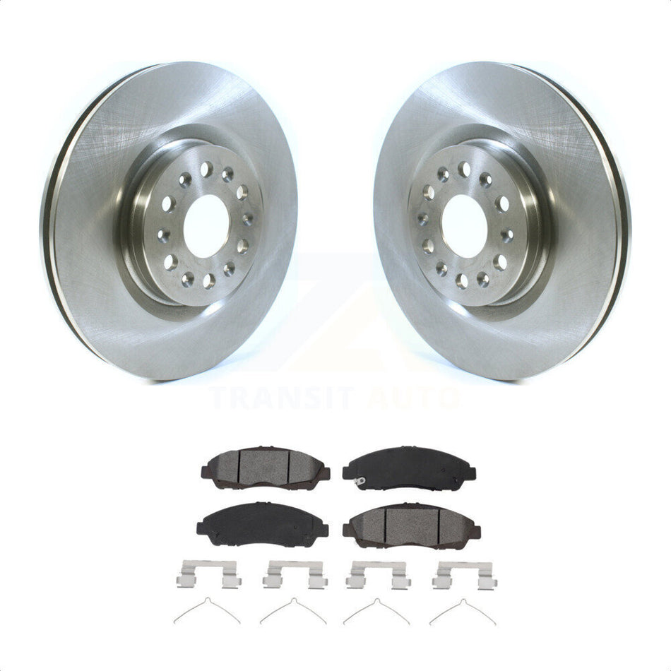 Front Disc Brake Rotors And Semi-Metallic Pads Kit For Cadillac XT5 Buick Enclave XT6 K8S-102889 by Transit Auto