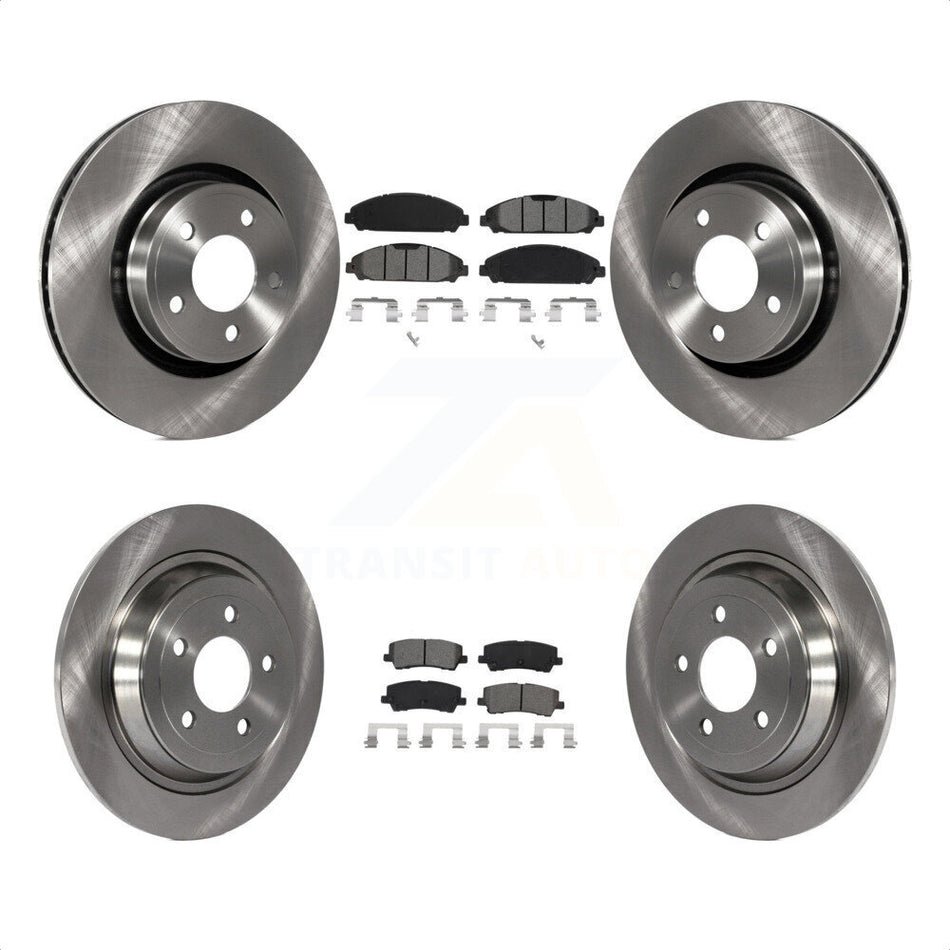 Front Rear Disc Brake Rotors And Semi-Metallic Pads Kit For Ford Mustang K8S-102902 by Transit Auto