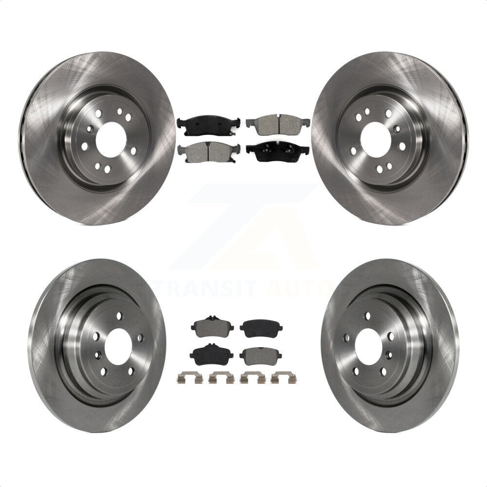 Front Rear Disc Brake Rotors And Semi-Metallic Pads Kit For Mercedes-Benz ML350 GLE350 ML250 GLE300d K8S-102934 by Transit Auto